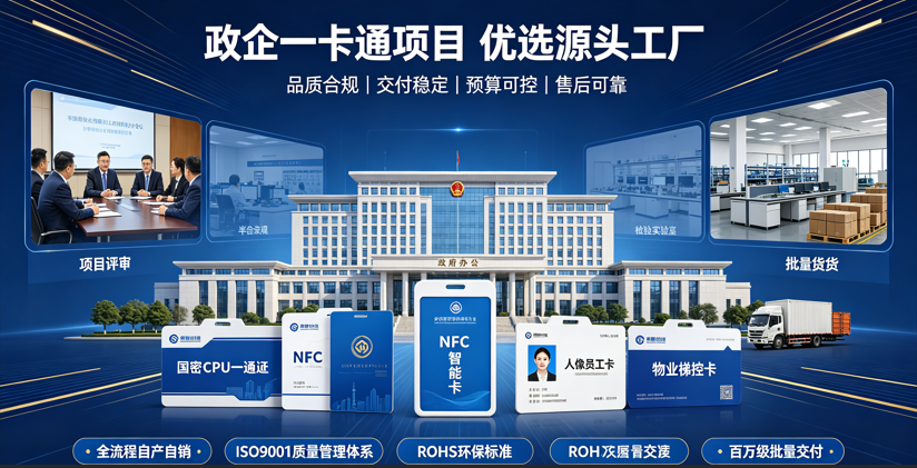 政企一卡通项目优选供应商，深圳市鑫业智能卡自产自销优势凸显